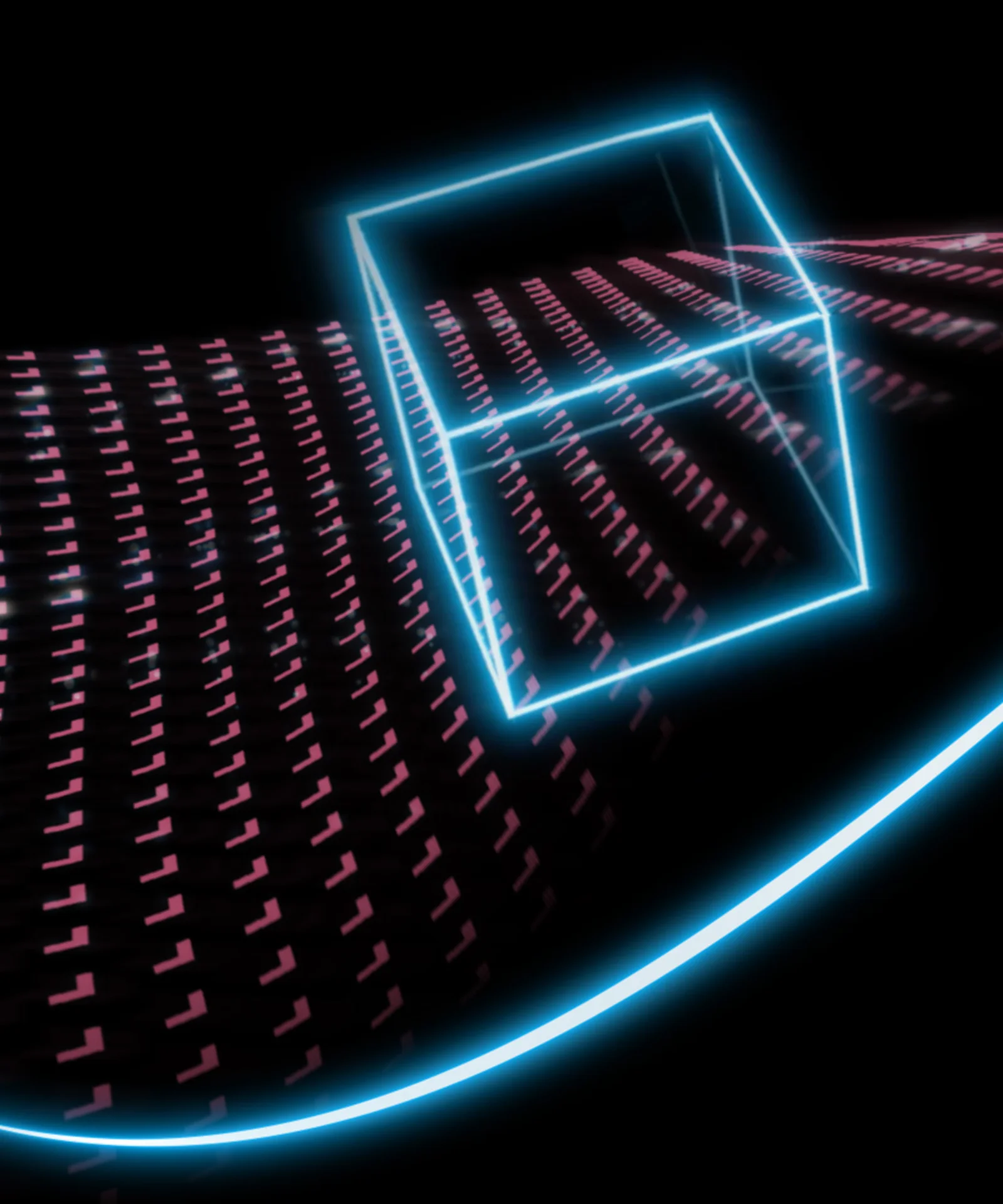 Eche un vistazo al GFT AI.DA Marketplace con esta cautivadora imagen de presentación. Con un cubo azul brillante sobre un fondo dinámico con patrones en rojo y negro, esta imagen representa las soluciones avanzadas basadas en datos e inteligencia artificial disponibles en el mercado. Perfecta para generar interés y mostrar las capacidades innovadoras de la plataforma AI.DA.