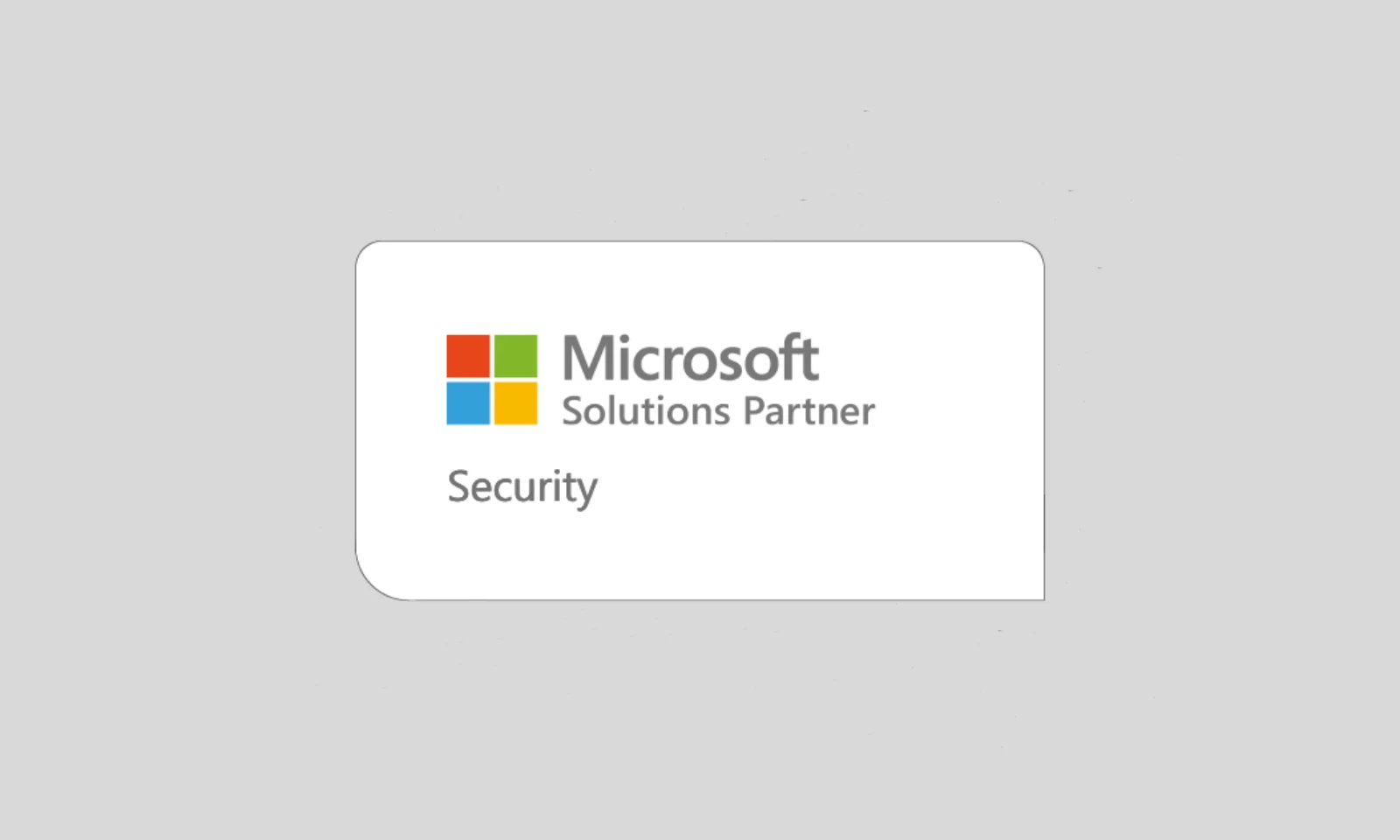 Microsoft Solutions Partner Badge for Security