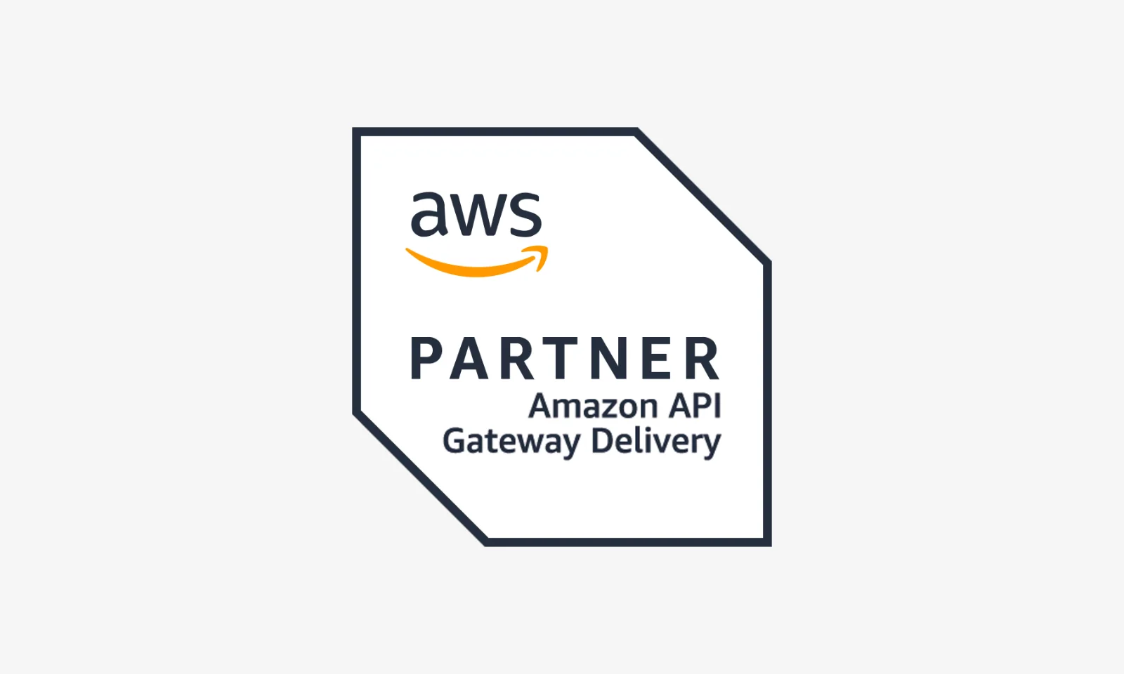 AWS API Gateway Delivery Partner badge, representing certified expertise in implementing and managing API Gateway services on AWS.